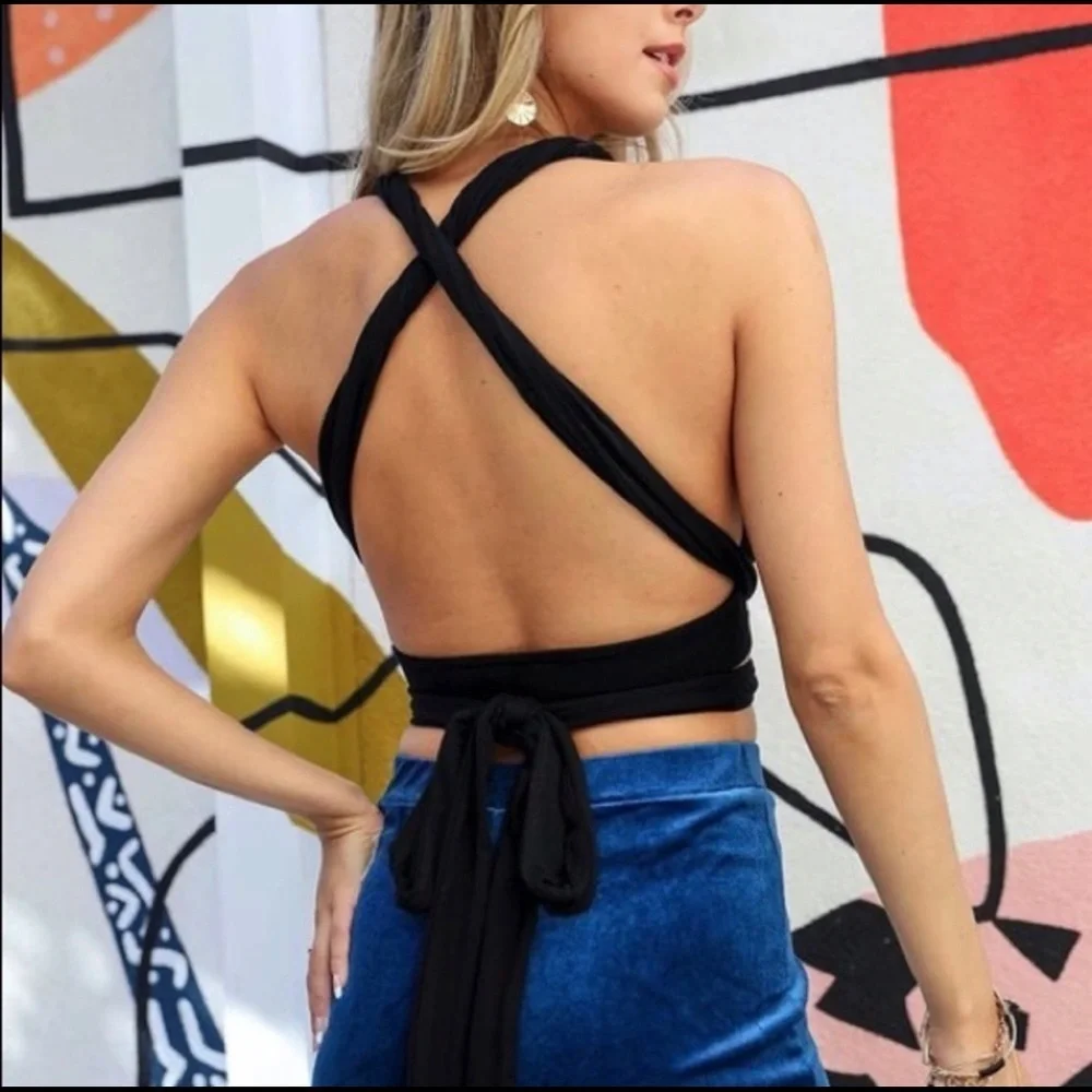 Convertible Bralette Top-BUTTER - Picture 7 of 8